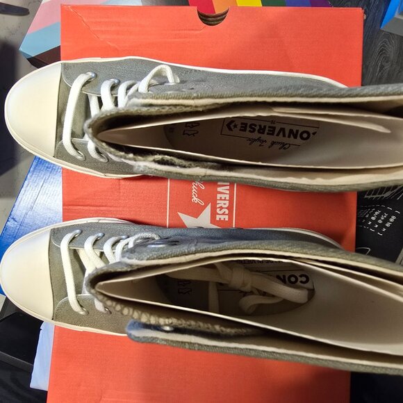 Chuck Taylor 70 De Luxe Heel High Top Shoes A11899C Women's Size 10 Olive Green - Picture 8 of 13